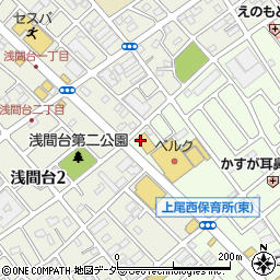 サイクルベースあさひ北上尾店周辺の地図