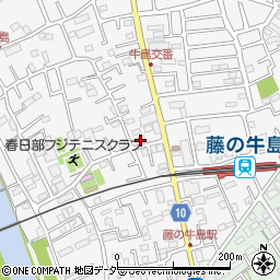 埼玉県春日部市牛島149周辺の地図
