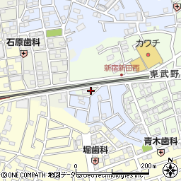 埼玉県春日部市新宿新田324周辺の地図