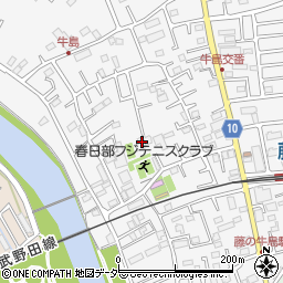 埼玉県春日部市牛島139周辺の地図