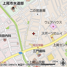 埼玉県上尾市二ツ宮1118周辺の地図