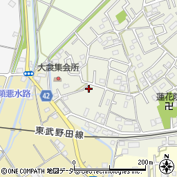 埼玉県春日部市大衾82周辺の地図