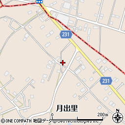 茨城県稲敷市月出里84周辺の地図
