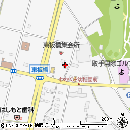 茨城県つくばみらい市板橋2436周辺の地図