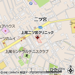 埼玉県上尾市二ツ宮954周辺の地図
