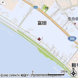 茨城県行方市富田137周辺の地図