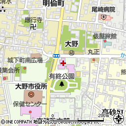 大野市歴史博物館周辺の地図