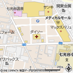 ダイソーイオンタウン野田七光台店周辺の地図