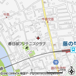 埼玉県春日部市牛島147周辺の地図
