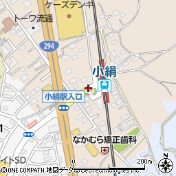 小絹駅周辺の地図