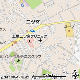 埼玉県上尾市二ツ宮912周辺の地図