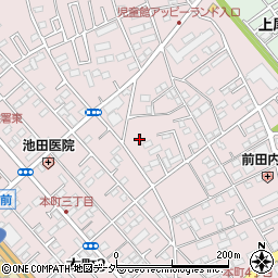 埼玉県上尾市本町周辺の地図