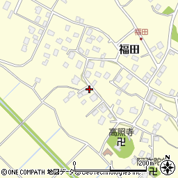 茨城県阿見町（稲敷郡）福田周辺の地図
