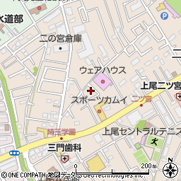 埼玉県上尾市二ツ宮1043周辺の地図