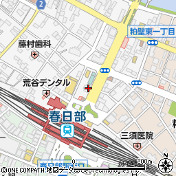 埼玉県春日部市粕壁1丁目7周辺の地図