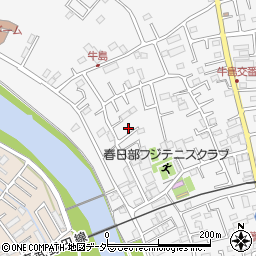 埼玉県春日部市牛島419周辺の地図