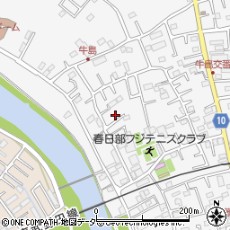 埼玉県春日部市牛島419周辺の地図