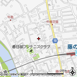 埼玉県春日部市牛島161周辺の地図