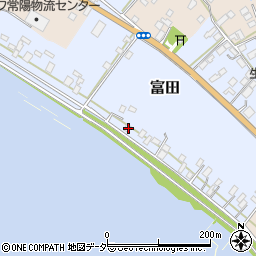 茨城県行方市富田138周辺の地図