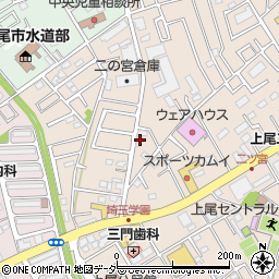 埼玉県上尾市二ツ宮1069周辺の地図
