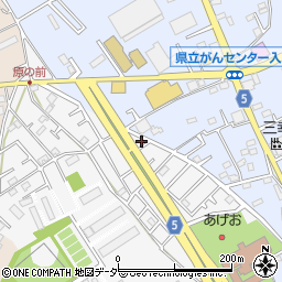 埼玉県上尾市原市1424周辺の地図