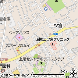 埼玉県上尾市二ツ宮971周辺の地図