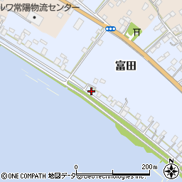 茨城県行方市富田139周辺の地図