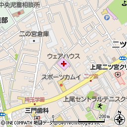 埼玉県上尾市二ツ宮1044周辺の地図