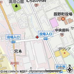 辰野共和堂新聞店周辺の地図