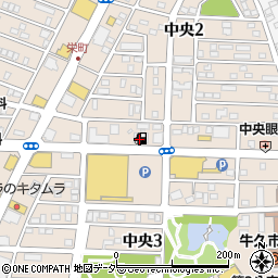 宇田川株式会社ＤＤふれあいセルフ牛久店周辺の地図
