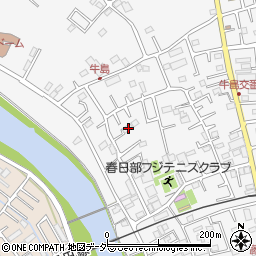 埼玉県春日部市牛島418周辺の地図