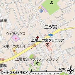 埼玉県上尾市二ツ宮970周辺の地図