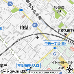 埼玉県春日部市粕壁6628-6周辺の地図
