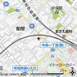 埼玉県春日部市粕壁6629-7周辺の地図