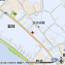 茨城県行方市富田210周辺の地図