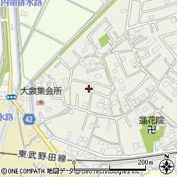 埼玉県春日部市大衾121周辺の地図