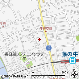 埼玉県春日部市牛島172周辺の地図