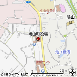 鳩山町役場　水道課周辺の地図