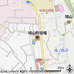 埼玉県鳩山町（比企郡）周辺の地図