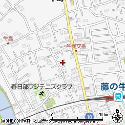 埼玉県春日部市牛島171周辺の地図