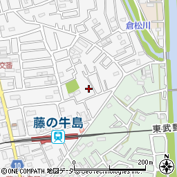 埼玉県春日部市牛島1477周辺の地図