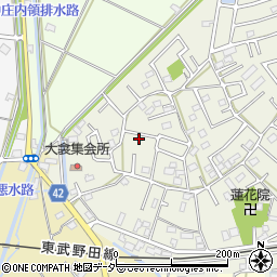 埼玉県春日部市大衾101周辺の地図