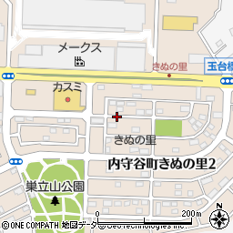 茨城県常総市内守谷町きぬの里周辺の地図