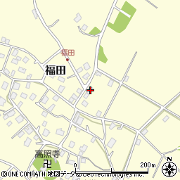 茨城県稲敷郡阿見町福田460周辺の地図