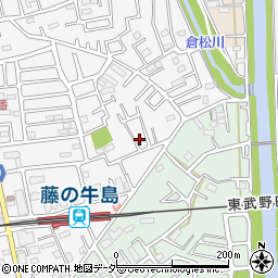 埼玉県春日部市牛島1473-33周辺の地図