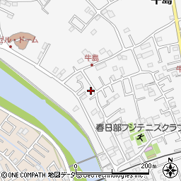 埼玉県春日部市牛島410周辺の地図