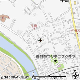 埼玉県春日部市牛島416周辺の地図