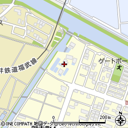 鯖江市役所　排水機場東工排水機場周辺の地図