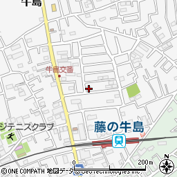 埼玉県春日部市牛島1510周辺の地図