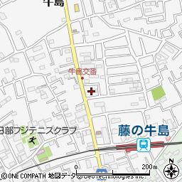 埼玉県春日部市牛島1525周辺の地図